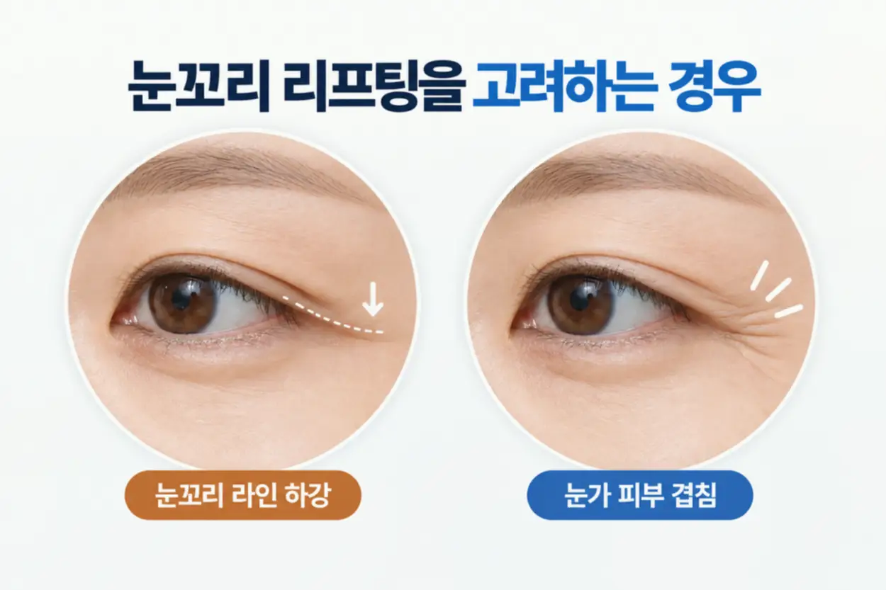 눈꼬리 리프팅 고려하는 경우