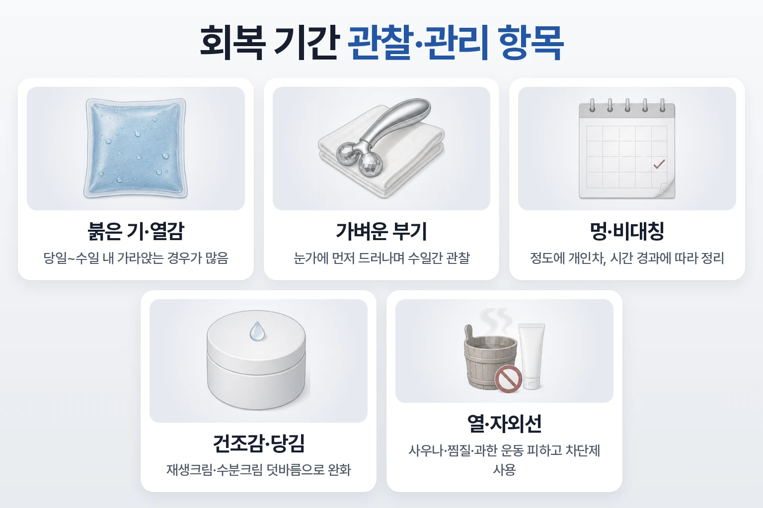 아이써마지 시술 후 회복 관찰 항목