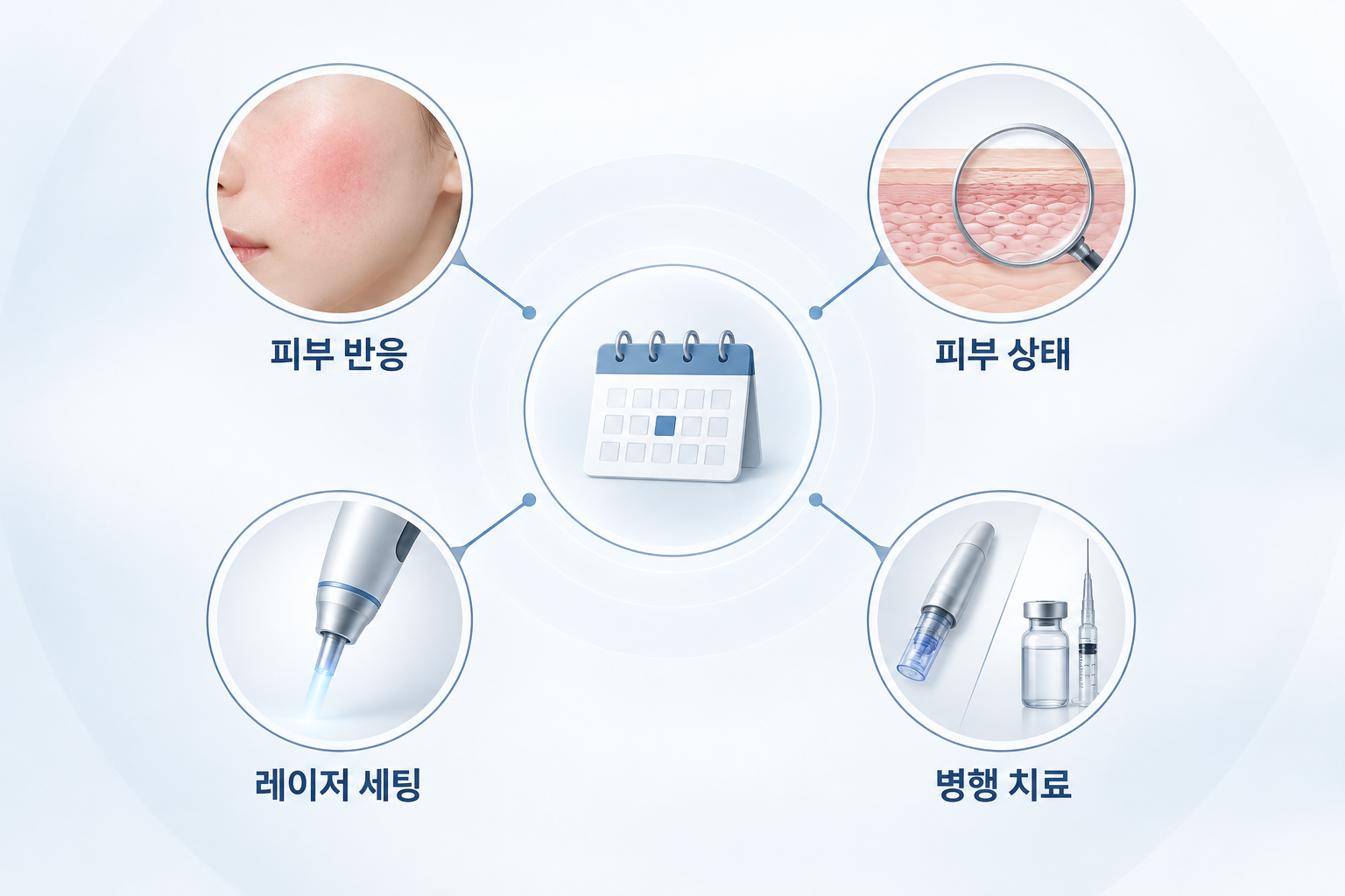 피코토닝 치료 간격을 정할 때 확인하는 피부 반응과 시술 조건