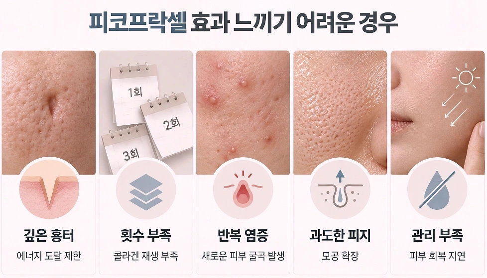 피코프락셀 효과가 잘 안 느껴질 수 있는 이유를 정리