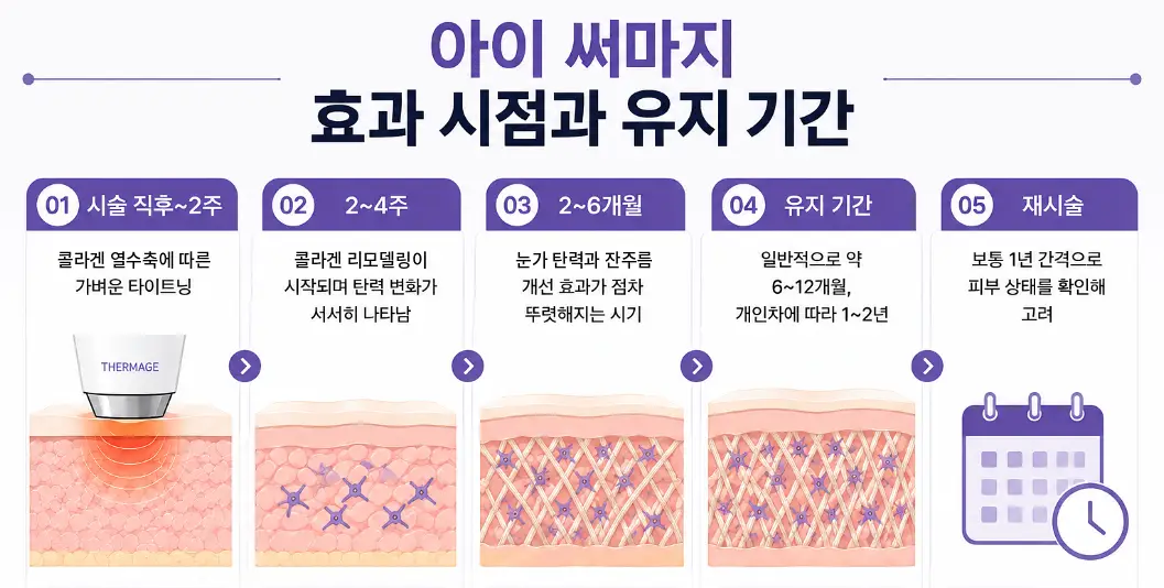 아이 써마지 효과가 나타나는 시점과 유지 기간