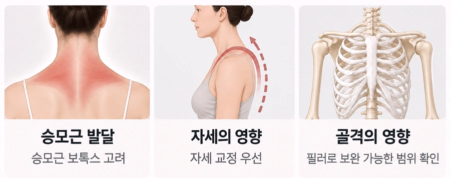승모근·자세·골격에 따라 달라지는 어깨 라인 개선 방향