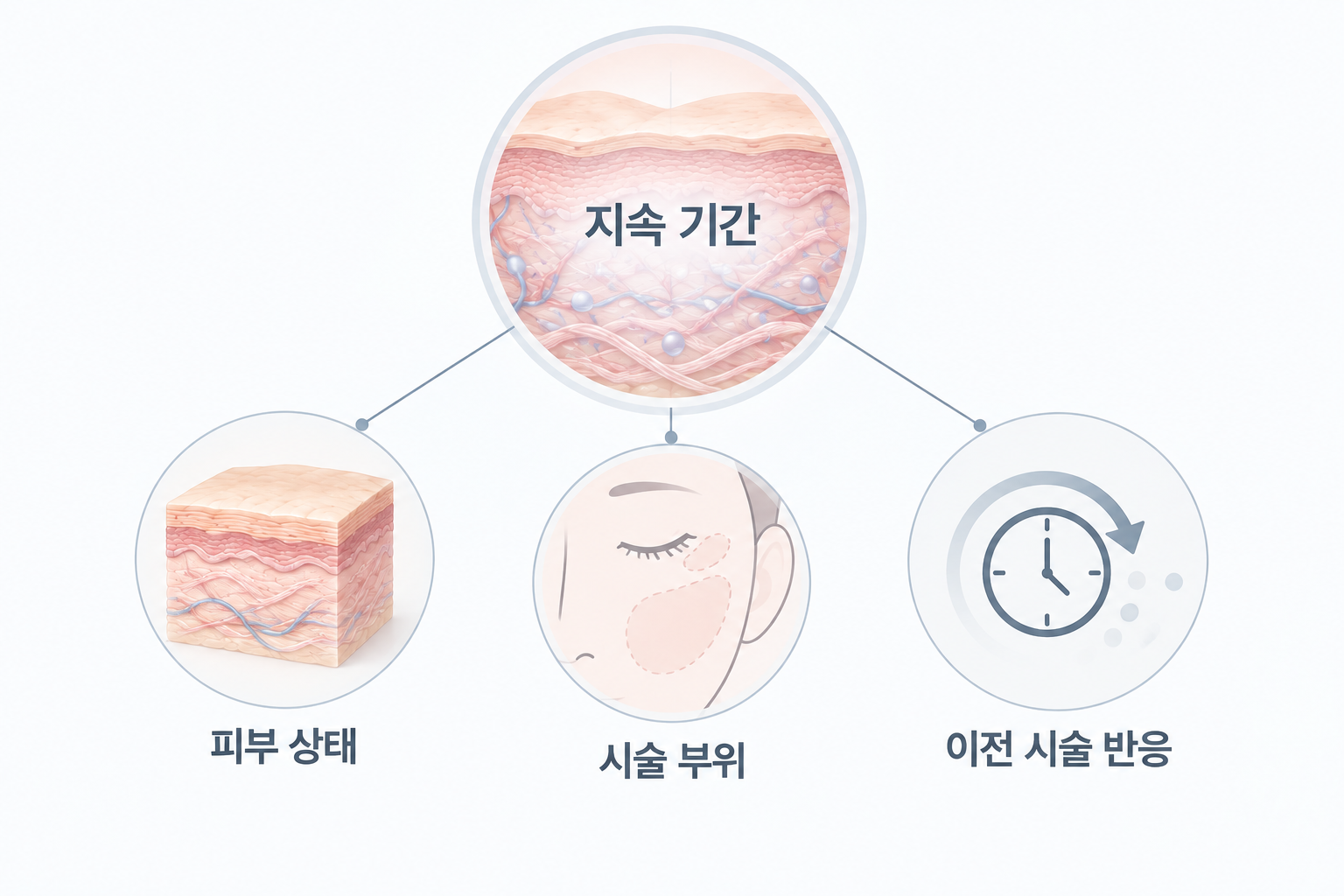 리쥬란 힐러 지속 기간에 영향을 주는 피부 상태 시술 부위 이전 시술 반응