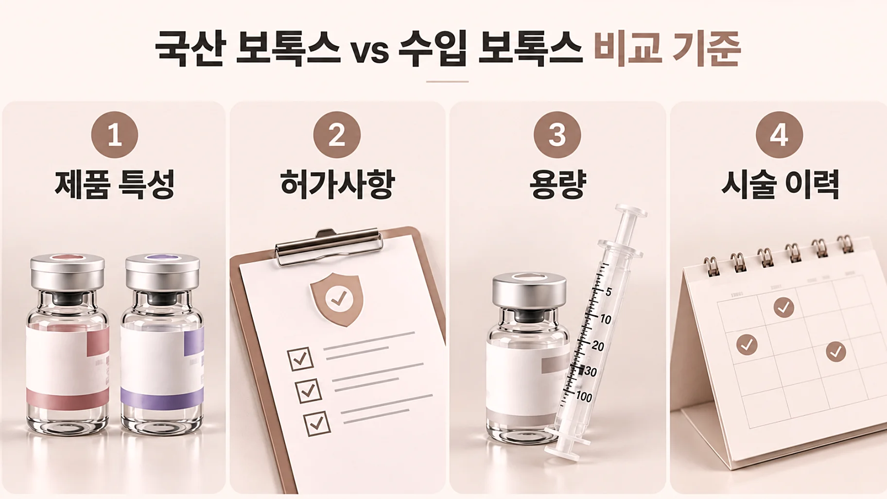 국산 수입 보톡스 가격 비교 시 확인할 제품 허가사항과 용량 및 시술 간격