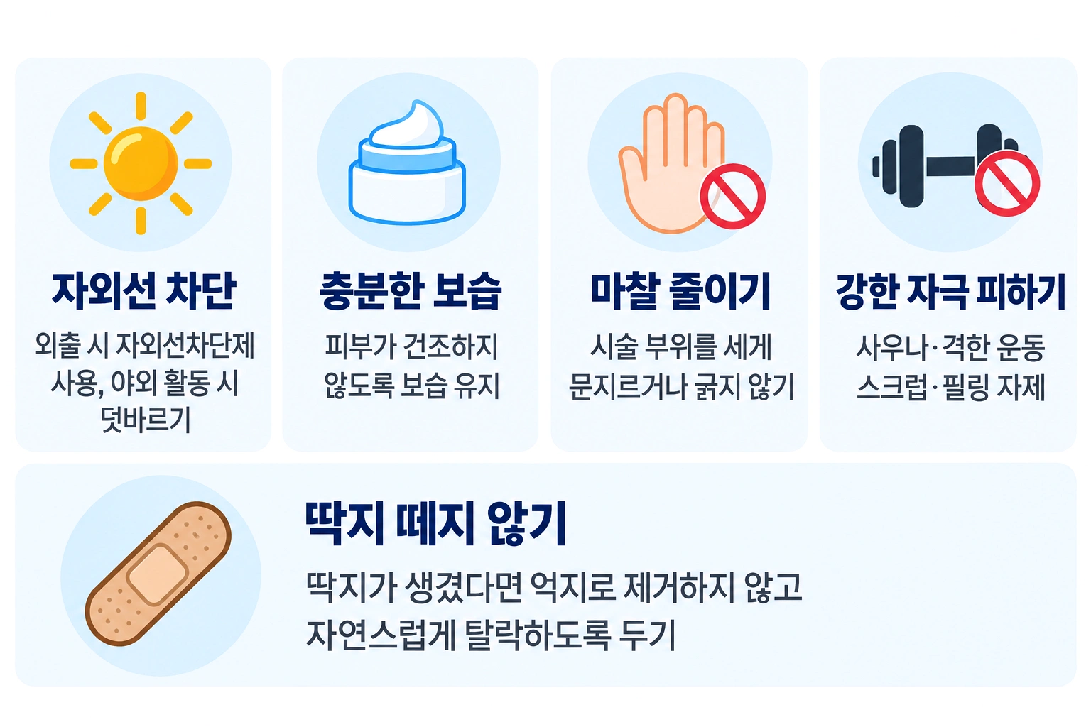여드름 갈색자국 레이저 치료 후 색소침착을 줄이기 위한 관리 방법