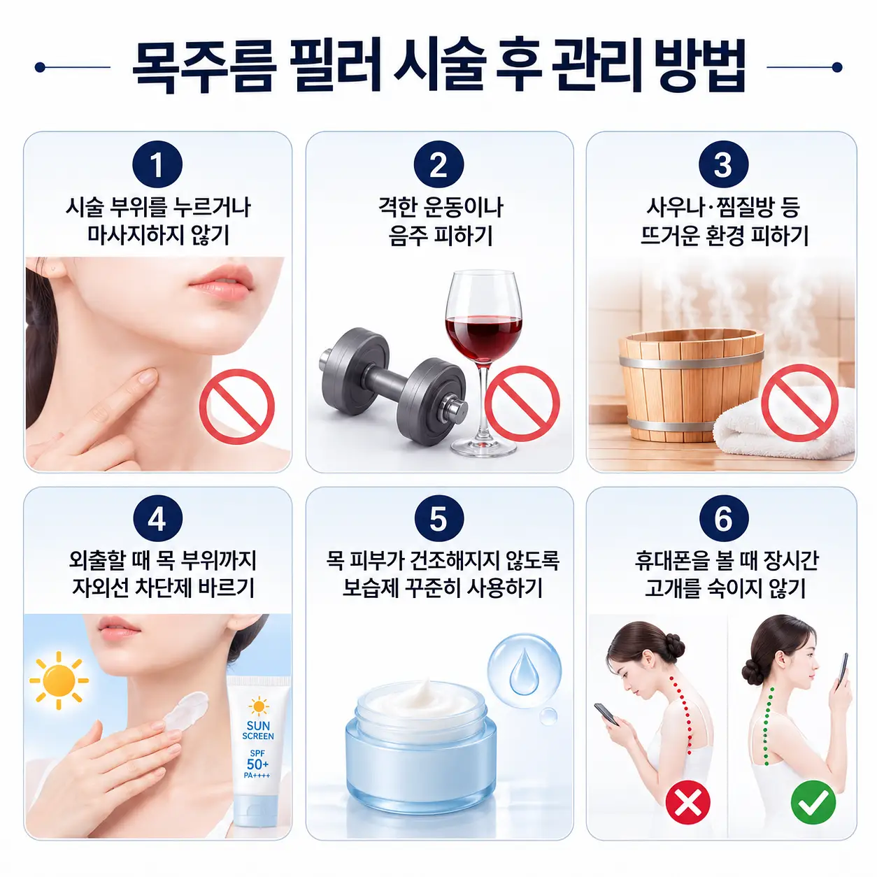 목주름 필러 시술 후 붓기와 자극을 줄이기 위한 관리 방법