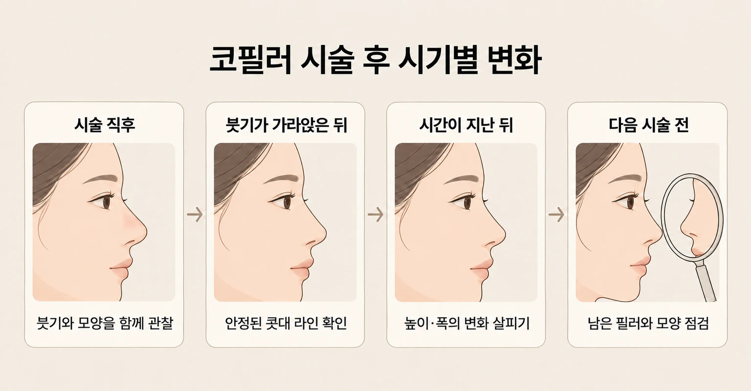 시술 직후부터 붓기 안정과 모양 변화, 다음 시술 전 점검까지의 흐름