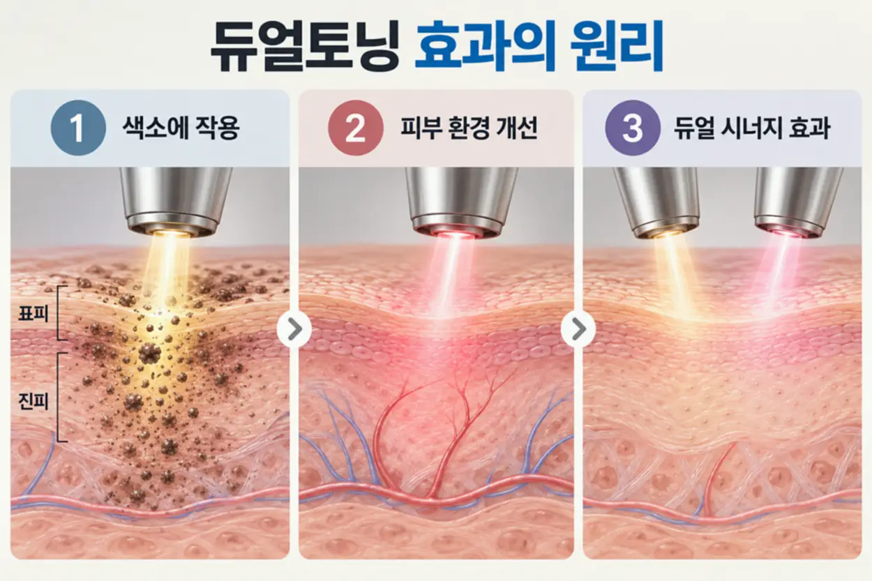 듀얼토닝 효과 원리 확인