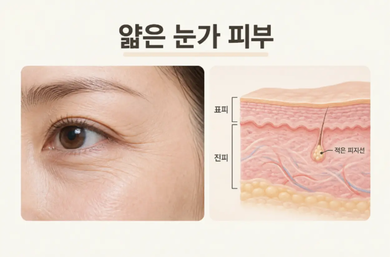 아이써마지 효과 주는 영향 - 눈가 피부 특성