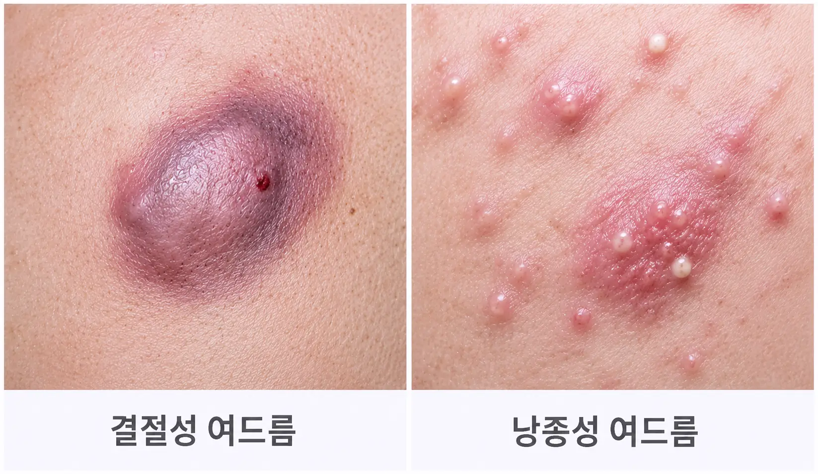 광명여드름치료 시 살펴보는 결절성 여드름과 낭종성 여드름의 차이