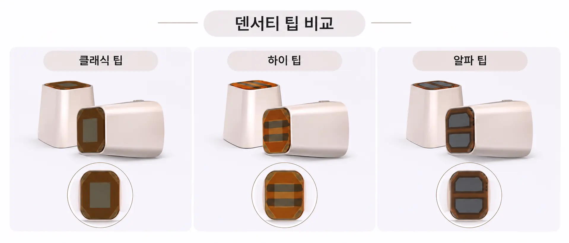 덴서티 클래식 하이 알파 팁 종류 비교