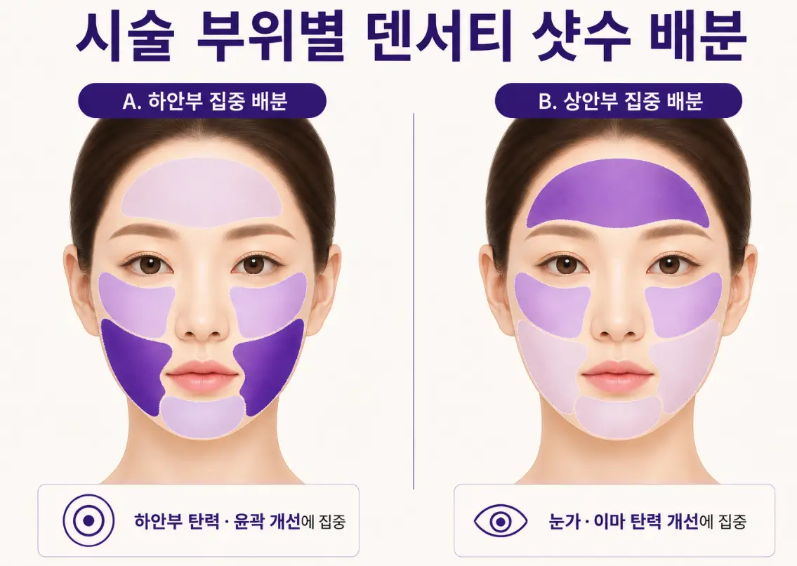 부산 덴서티 부위별 샷수 배분 가이드